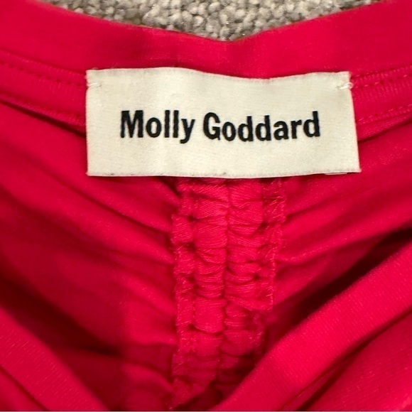 Molly Goddard Pink Cotton Lola Ruched Short Mini Dress Size US 4 / UK 8 EUC - Picture 7 of 11